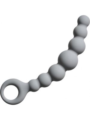 Plug-Anal Beads Flexible Wand Grey