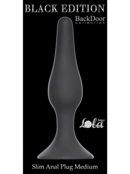 Plug-Slim Anal Plug Medium Black