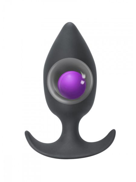 Plug-Anal plug with misplaced center of gravity Spice it up Insatiable Dark Grey - 3