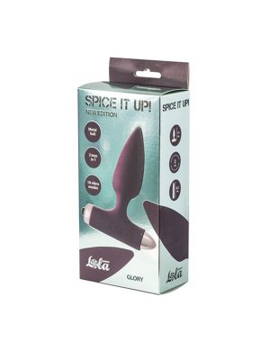 Vibrating Anal Plug Spice it up New Edition Glory Wine red - image 2