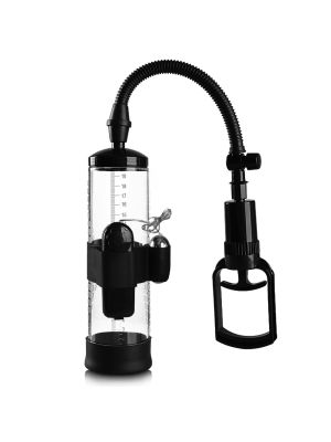Pompka-Powerpump MAX Vibrating - Black&Clear