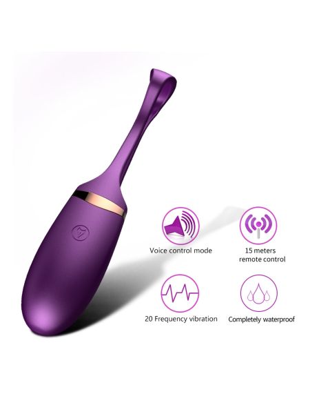 Jajko/wibr-Vibrating Silicone Love EGG USB 10 Function / Voice Control - 7