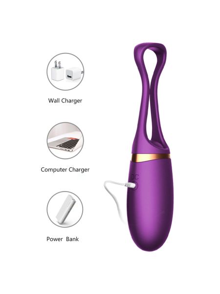Jajko/wibr-Vibrating Silicone Love EGG USB 10 Function / Voice Control - 8