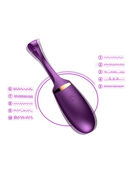 Jajko/wibr-Vibrating Silicone Love EGG USB 10 Function / Voice Control - 11
