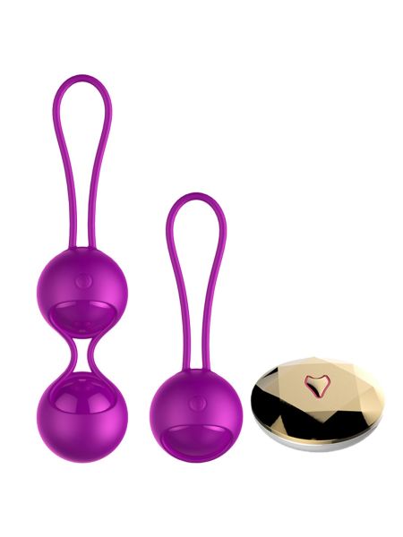 Kulki-Vibrating Silicone Kegel Balls Set USB 10 Function / Remote control