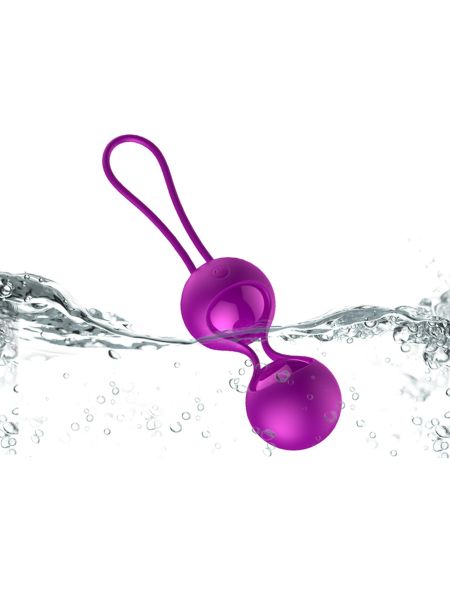 Kulki-Vibrating Silicone Kegel Balls Set USB 10 Function / Remote control - 5