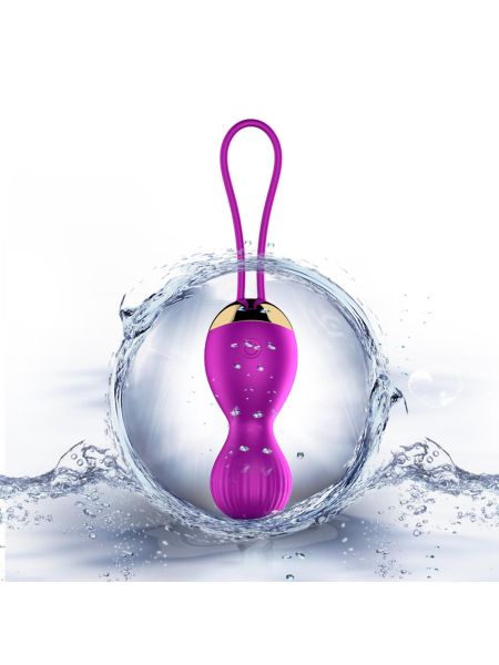 Kulki-Vibrating Silicone Kegel Balls USB 7 Function - 7