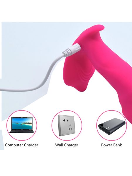 Stymulator-Silicone Panty Vibrator and Pulsator USB 10 Function / Heating - 9