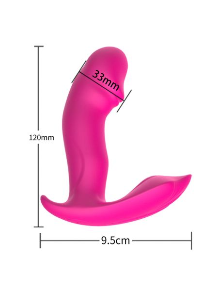 Stymulator-Silicone Panty Vibrator and Pulsator USB 10 Function / Heating - 10