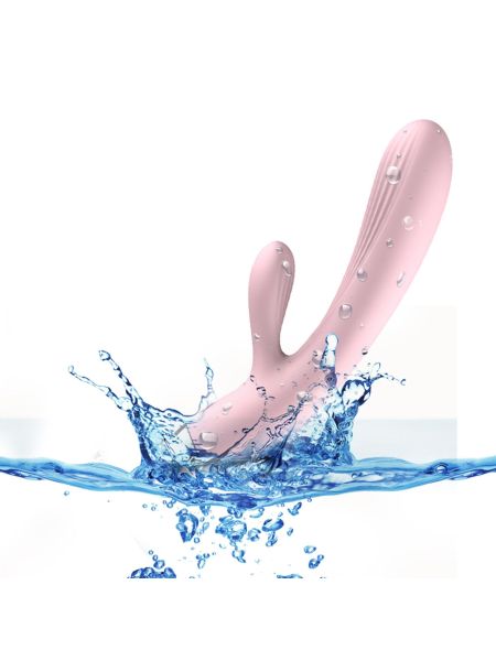 Wibrator- B -  Series, Silicone Vibrator Pink USB 10 Function / Heating - 4