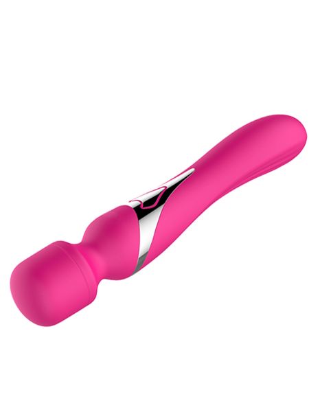 Stymulator - B - Series - Silicone Dual Massager Pulsator USB 7+7 Function (Pink) - 4