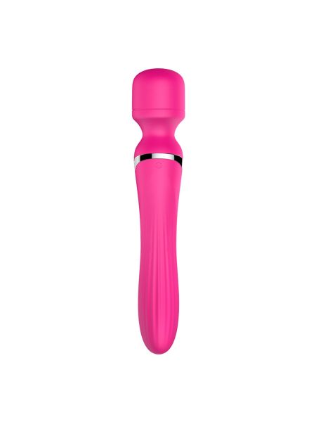 Stymulator - B - Series - Silicone Dual Massager Pulsator USB 7+7 Function (Pink) - 6