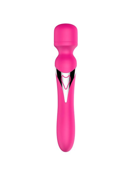 Stymulator - B - Series - Silicone Dual Massager Pulsator USB 7+7 Function (Pink) - 9