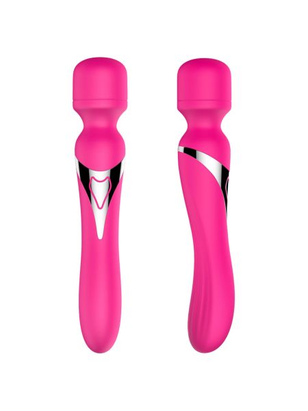Stymulator - B - Series - Silicone Dual Massager Pulsator USB 7+7 Function (Pink) - 10