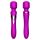 Stymulator-Silicone Dual Massager USB 7+7 Function Purple