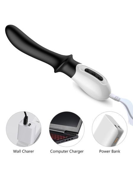Wibrator-Silicone Prostate / G-spot Massager USB 10 Function / Heating - 2
