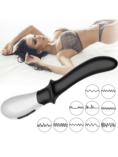 Wibrator-Silicone Prostate / G-spot Massager USB 10 Function / Heating - 10