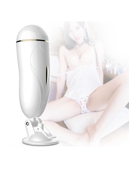 Masturbator-Vibrating Masturbation Cup USB 7 + Interactive Function / Talk Mode - 3