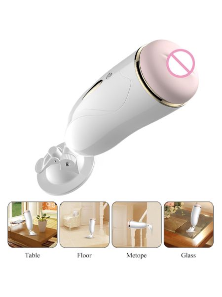 Masturbator-Vibrating Masturbation Cup USB 7 + Interactive Function / Talk Mode - 4
