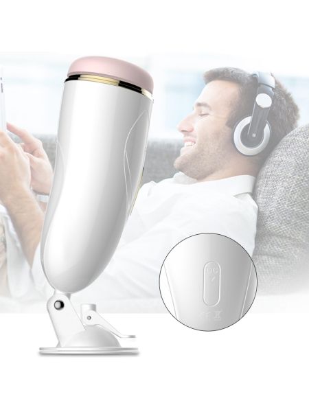 Masturbator-Vibrating Masturbation Cup USB 7 + Interactive Function / Talk Mode - 5