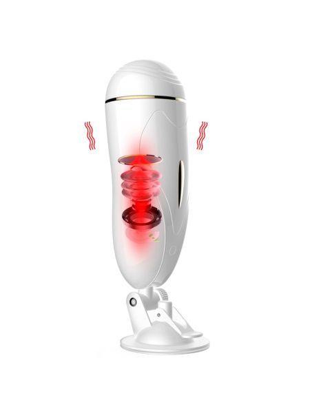Masturbator-Vibrating Masturbation Cup USB 7 + Interactive Function / Talk Mode - 9