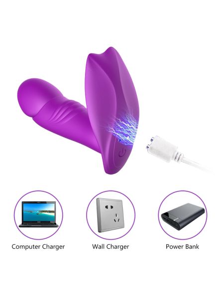Stymulator - B - Series - Silicone Panty Vibrator USB 7 Function / Heating / Impact function - 6
