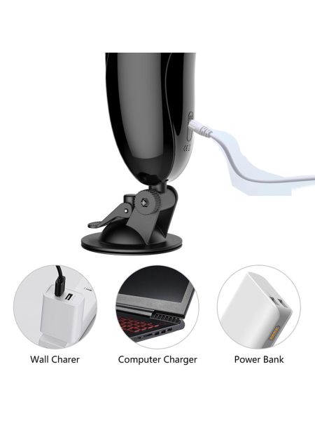 Masturbator-Vibrating Masturbation Cup USB 7 + Interactive Function / Talk Mode - 5
