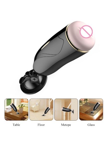 Masturbator-Vibrating Masturbation Cup USB 7 + Interactive Function / Talk Mode - 8