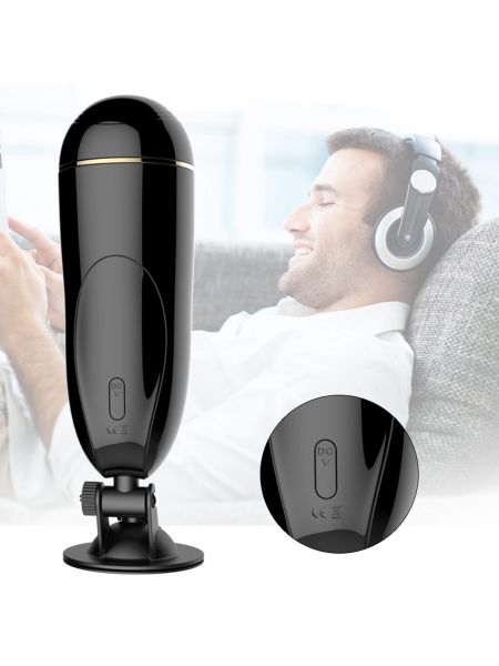 Masturbator-Vibrating Masturbation Cup USB 7 + Interactive Function / Talk Mode - 9