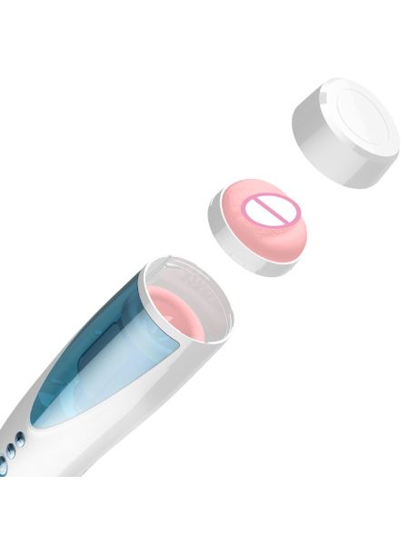 Masturbator-Vibrating, Rotating and Flashing Masturbation USB 10+10 Function / Talk Mode - 3