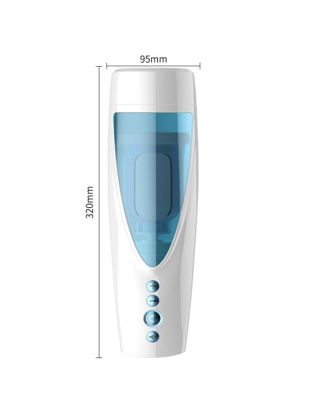Masturbator-Vibrating, Rotating and Flashing Masturbation USB 10+10 Function / Talk Mode - 5