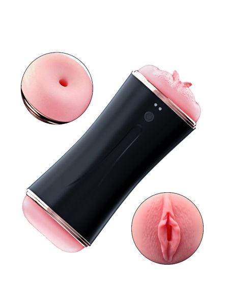 Masturbator-Vibrating Masturbation Cup USB 10 function + Interactive Function / Double Ends