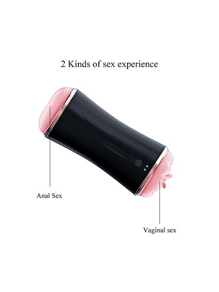 Masturbator-Vibrating Masturbation Cup USB 10 function + Interactive Function / Double Ends - 7