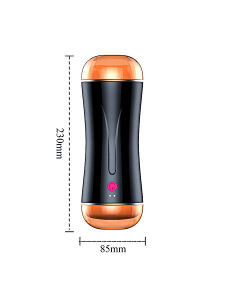 Masturbator-Vibrating Masturbation Cup USB 10 function + Interactive Function / Double Ends - 8