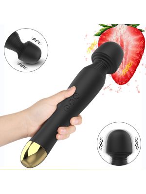 Stymulator-Silicone Massager Black USB 6 Vibration - image 2