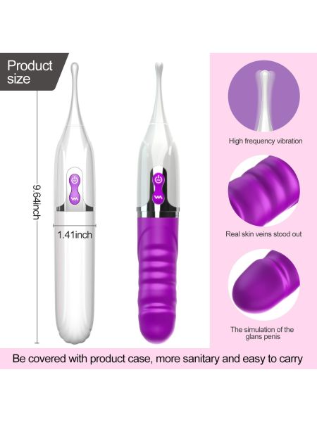 Stymulator- Stimulator clitoris, USB Magnetic charging, 7 Frequency Vibration - 13