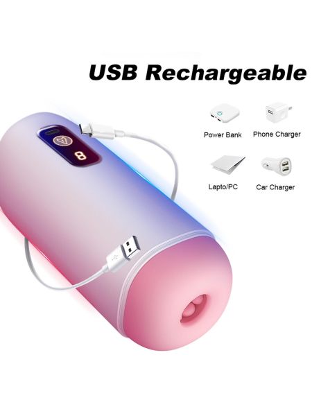 Masturbator- USB Rechargeable, 8 vibration functions - 10