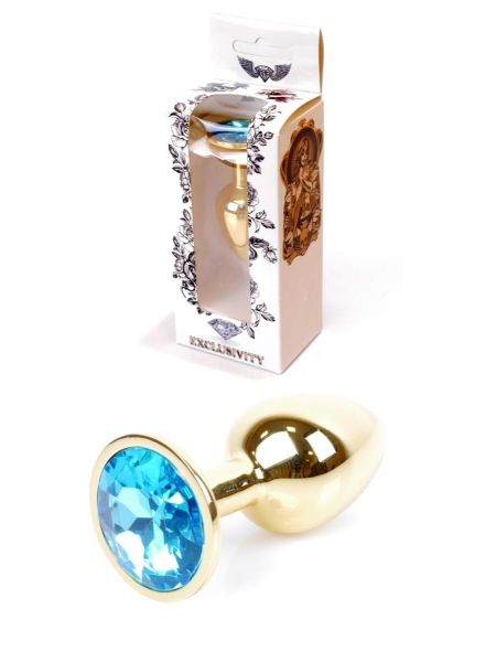 Plug-Jewellery Gold PLUG- Light Blue - 8