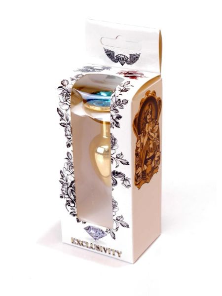 Plug-Jewellery Gold PLUG- Light Blue - 9