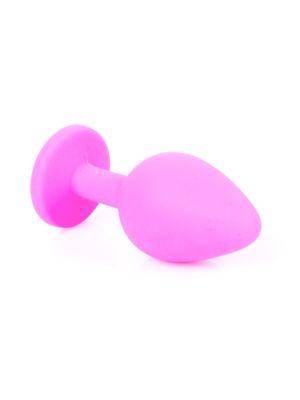 Plug-Jewellery Pink Silicon PLUG Medium- Light Blue Diamond - image 2