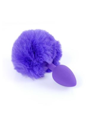 Plug-Jewellery Silicon PLUG - Bunny Tail - Purple