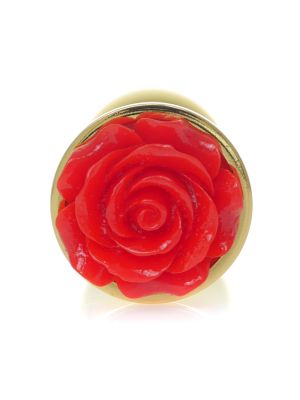Plug-Jewellery Gold PLUG ROSE- Red