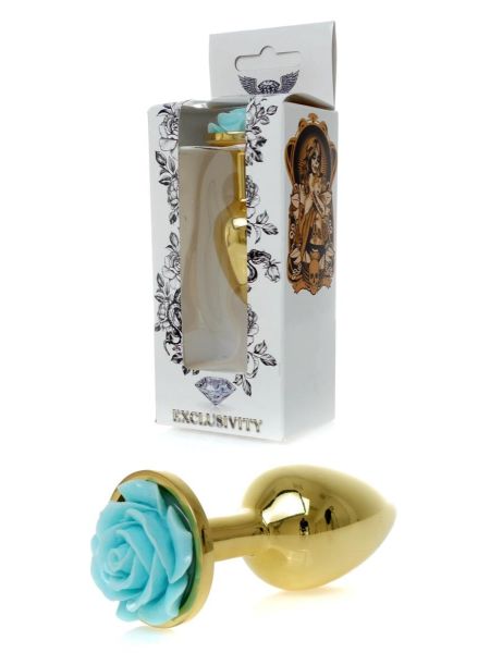 Plug-Jewellery Gold PLUG ROSE- Light Blue - 8