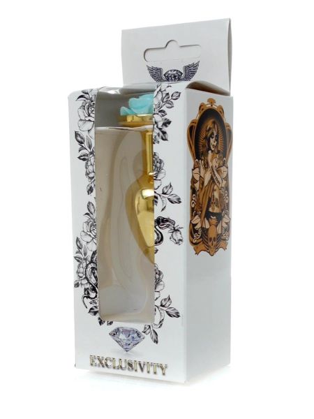 Plug-Jewellery Gold PLUG ROSE- Light Blue - 9