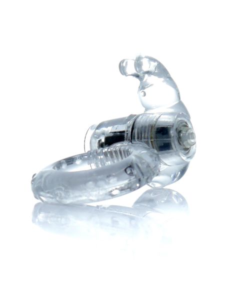Pierścień-Rabbit Vibro CockRing Clear - 3
