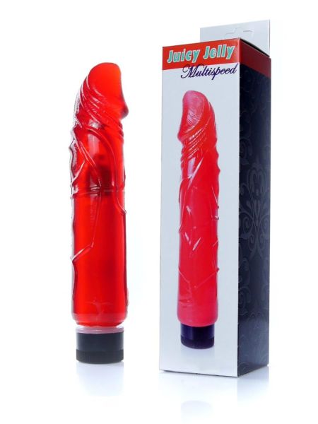 Wibrator-Juicy Jelly - Multispeed Red - 5