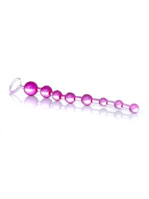 Plug/kulki-Jelly Anal 10 Beads Pink - image 2