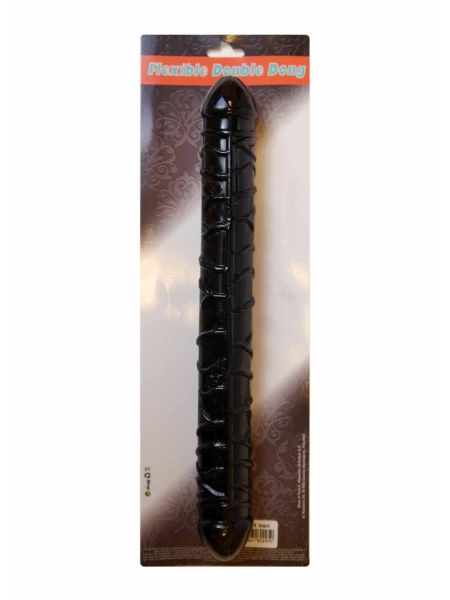 Dildo-Flexible Double Dong - Black - 5