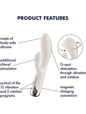 Satisfyer Spinning Rabbit 1 Beige