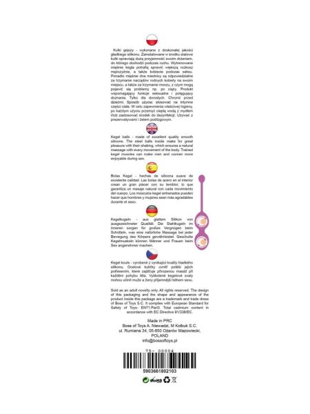 Silicone Kegel Balls 36mm 90g Pink - B - Series - 4